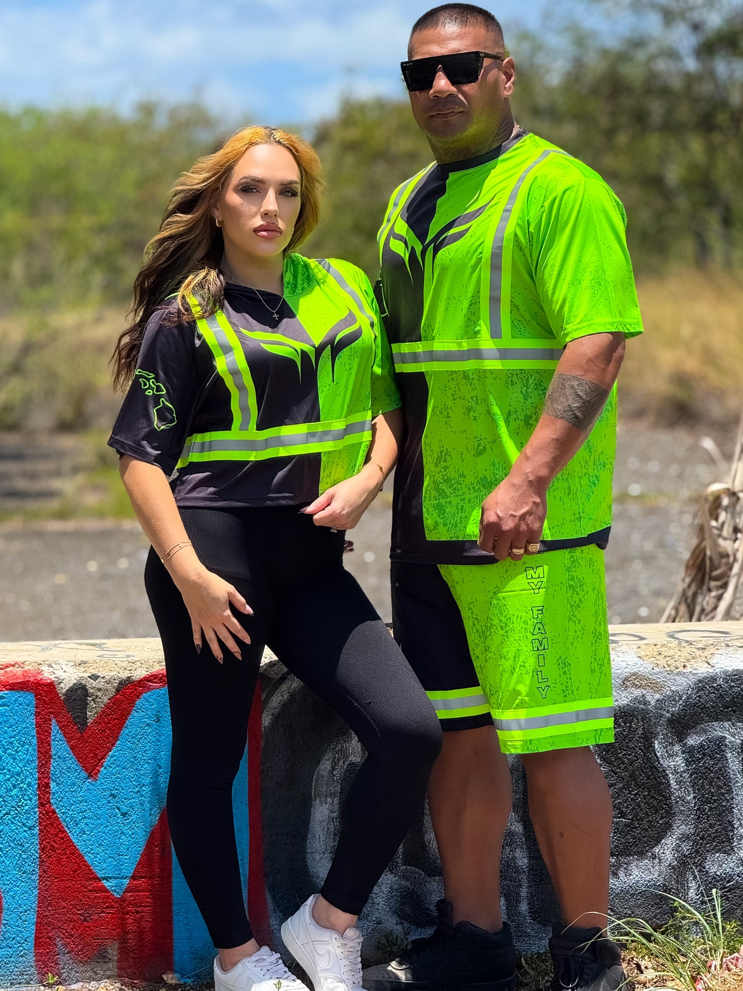 Womens "The MONSTAH" Cropped Hi Vis