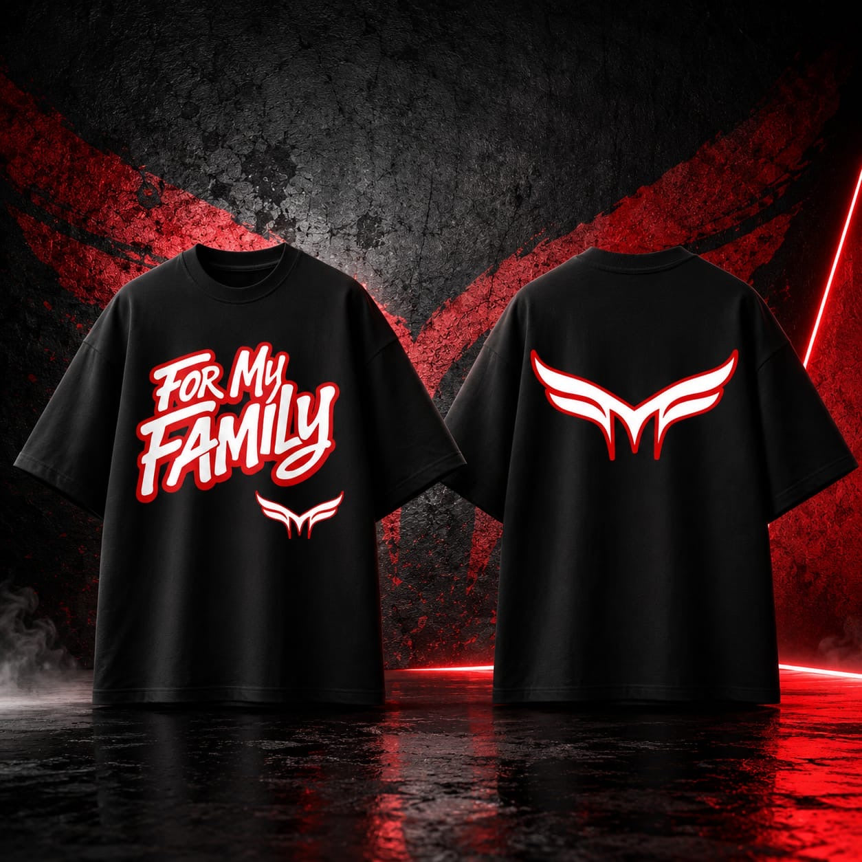 Kids- Red For my family DRI FIT