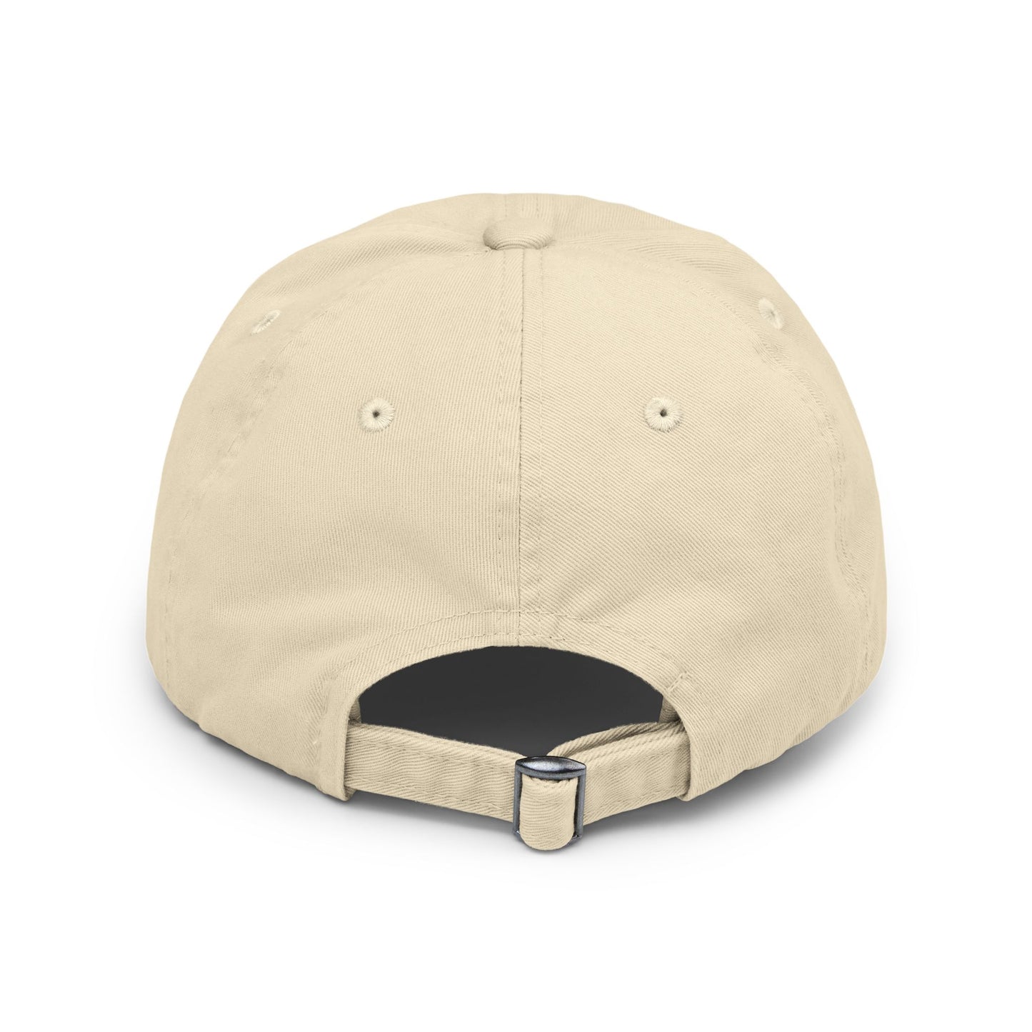 Distressed embroidered dad hat- Tan