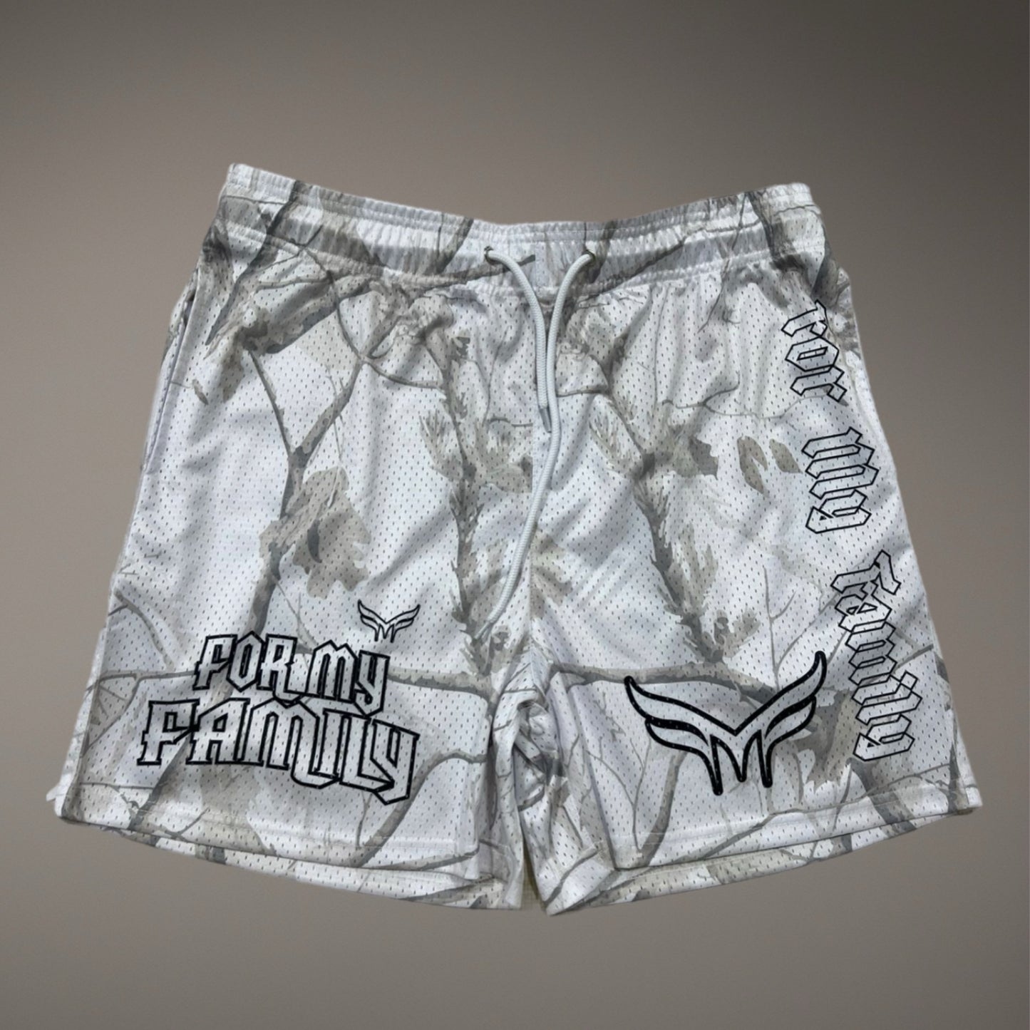 *Mens New FOREST FROST* ABOVE THE KNEE MESH BASKEBALL SHORTS