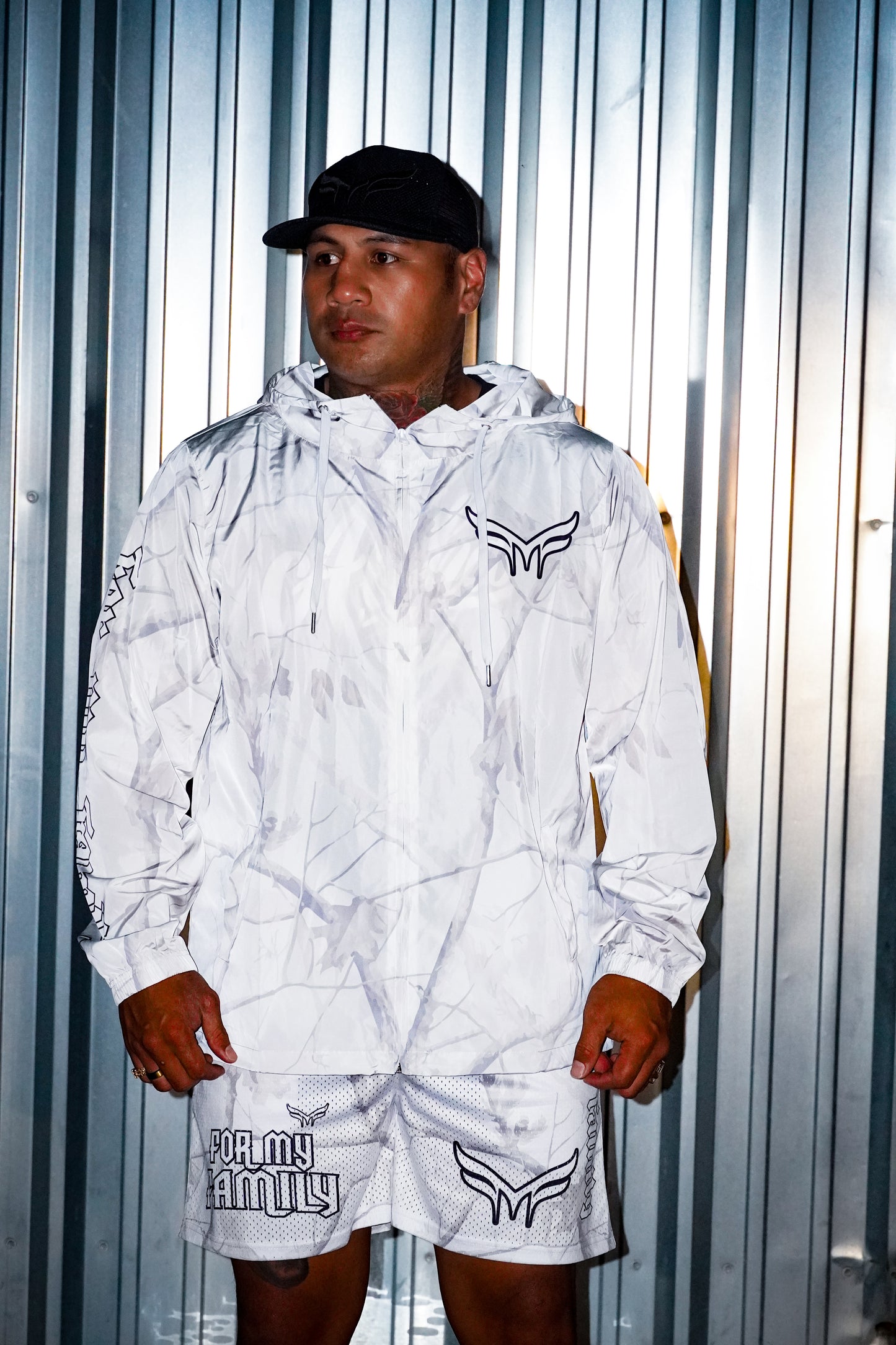 *Adult* WHITE CAMO FOREST FROST Wind Breaker