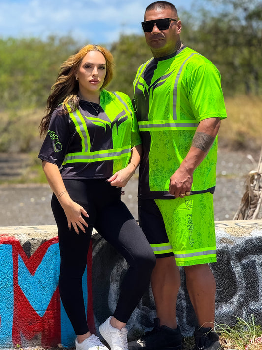 Womens "The MONSTAH" Cropped Hi Vis