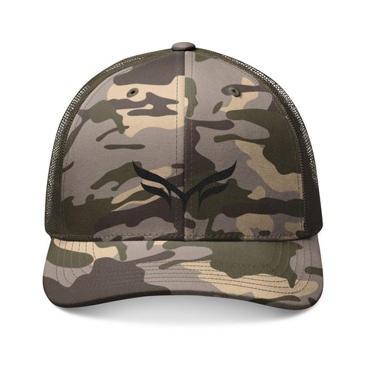 Camo/Black Trucker Mesh Snapback