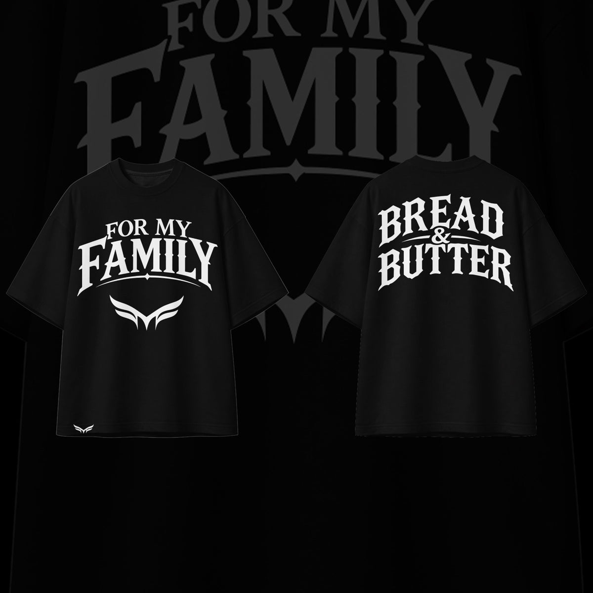 ADULT- PRE-ORDER New  BREAD & BUTTER (BLACK) HEAVYWEIGHT TEE 10/1 RELEASING