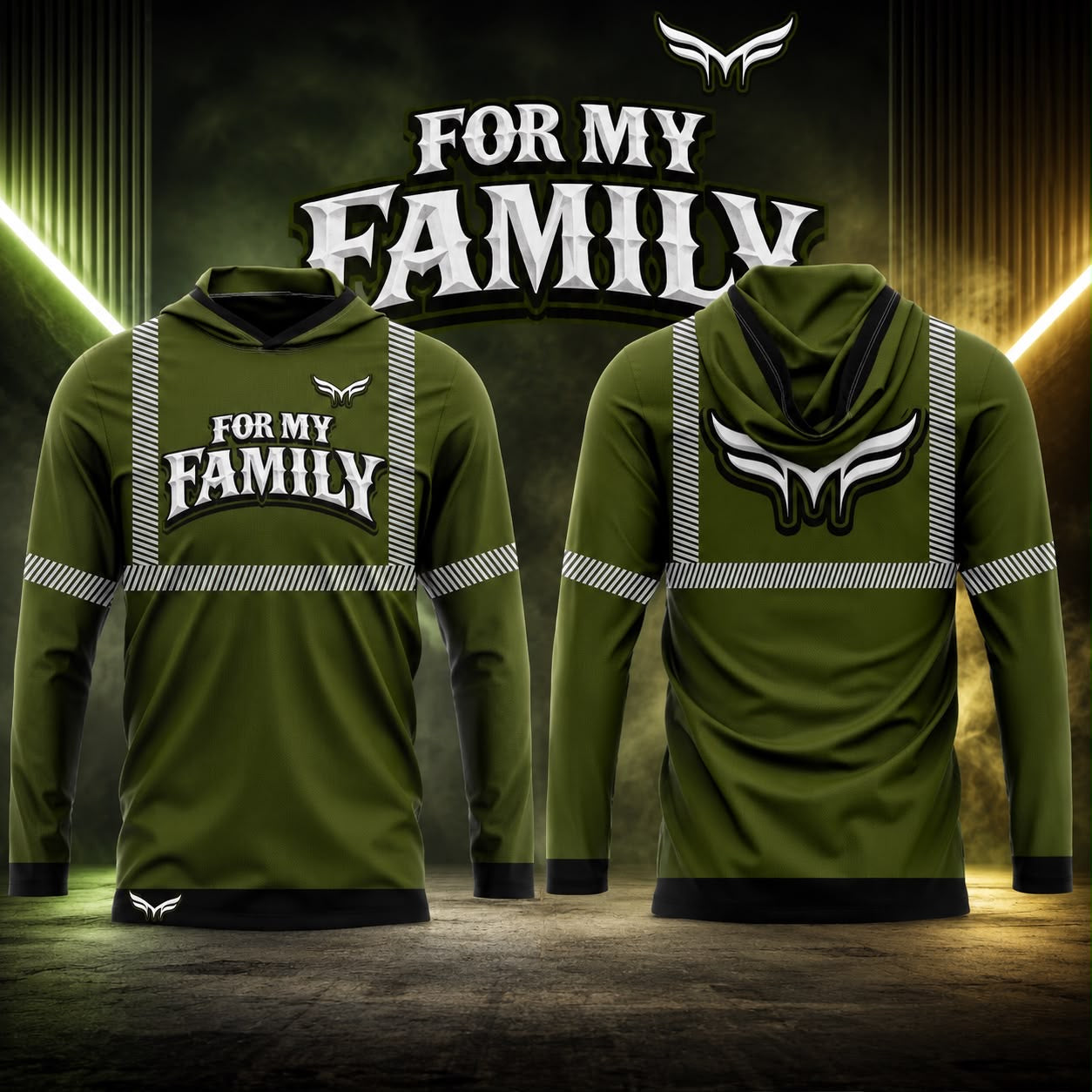 Kids- MIL GREEN HI VIS
