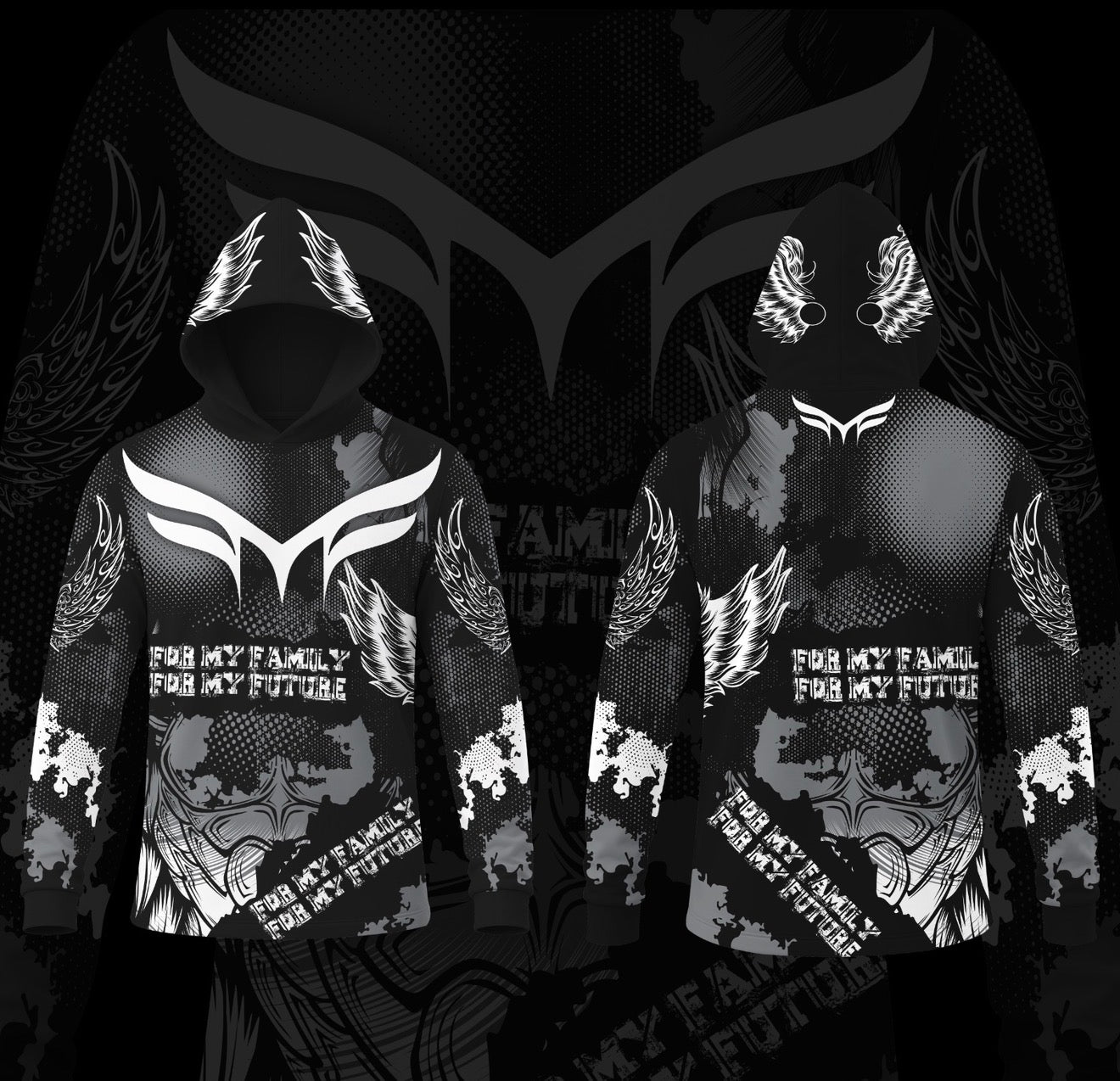 Kids-  “WINGS” LONG SLEEVE HOODIE DRI-FIT