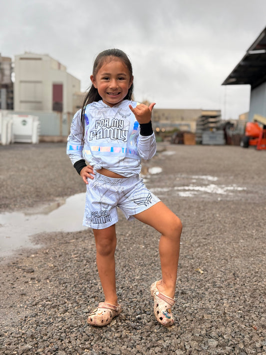 *Kids* Forest Frost hooded Long Sleeve Safety Hi Vis