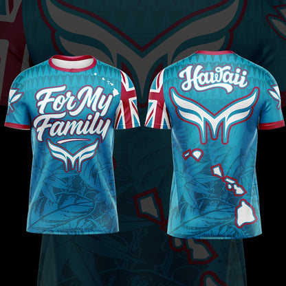 New- HAWAII ROOTS COLLECTION- TEAL BLUE