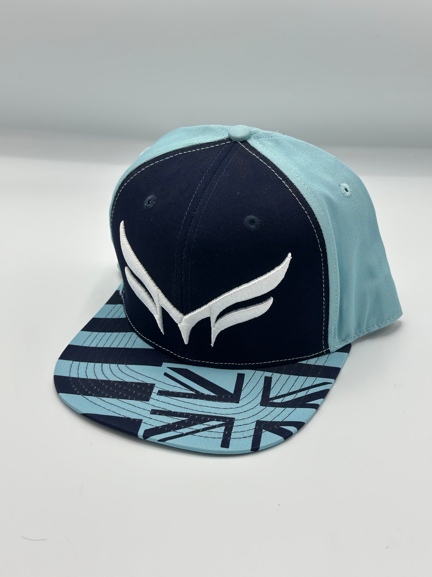 BLUE HAWAIIAN FLAG W/WHITE LOGO