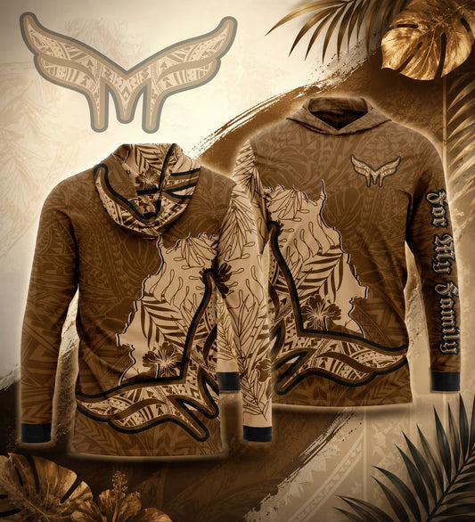 Adult- FMF Brown LS Hoodie DRI FIT