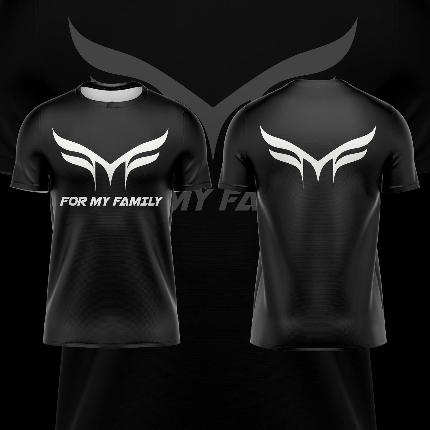 FOR MY FAMILY BLACK & WHITE TEE