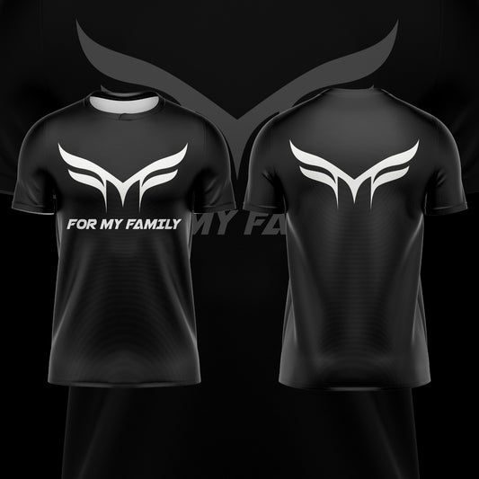 FOR MY FAMILY BLACK & WHITE TEE