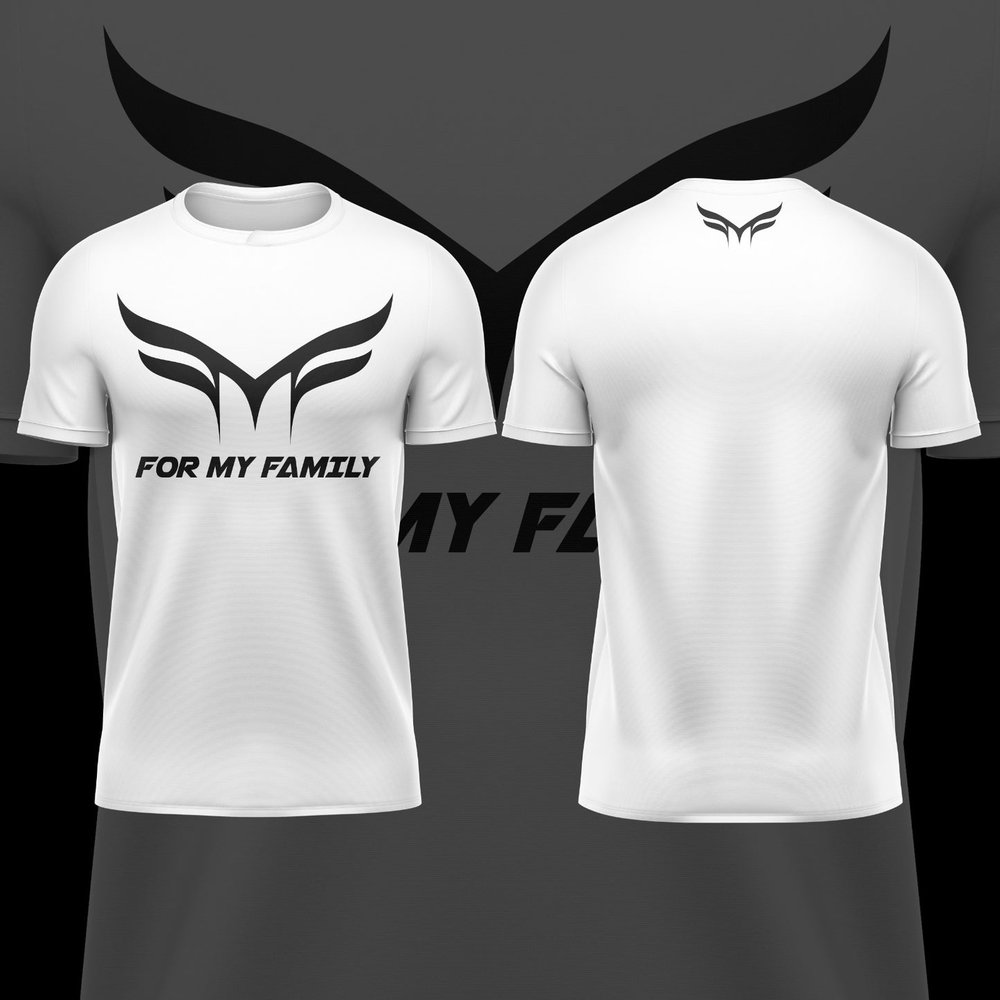 WHITE & BLACK FMF  TEE