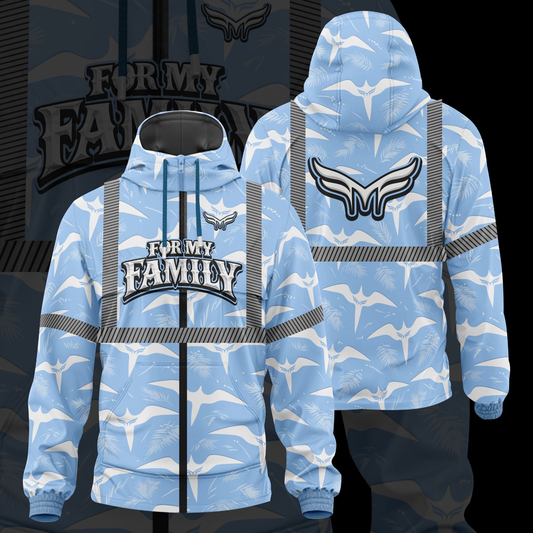 Baby Blue IWA Windbreaker